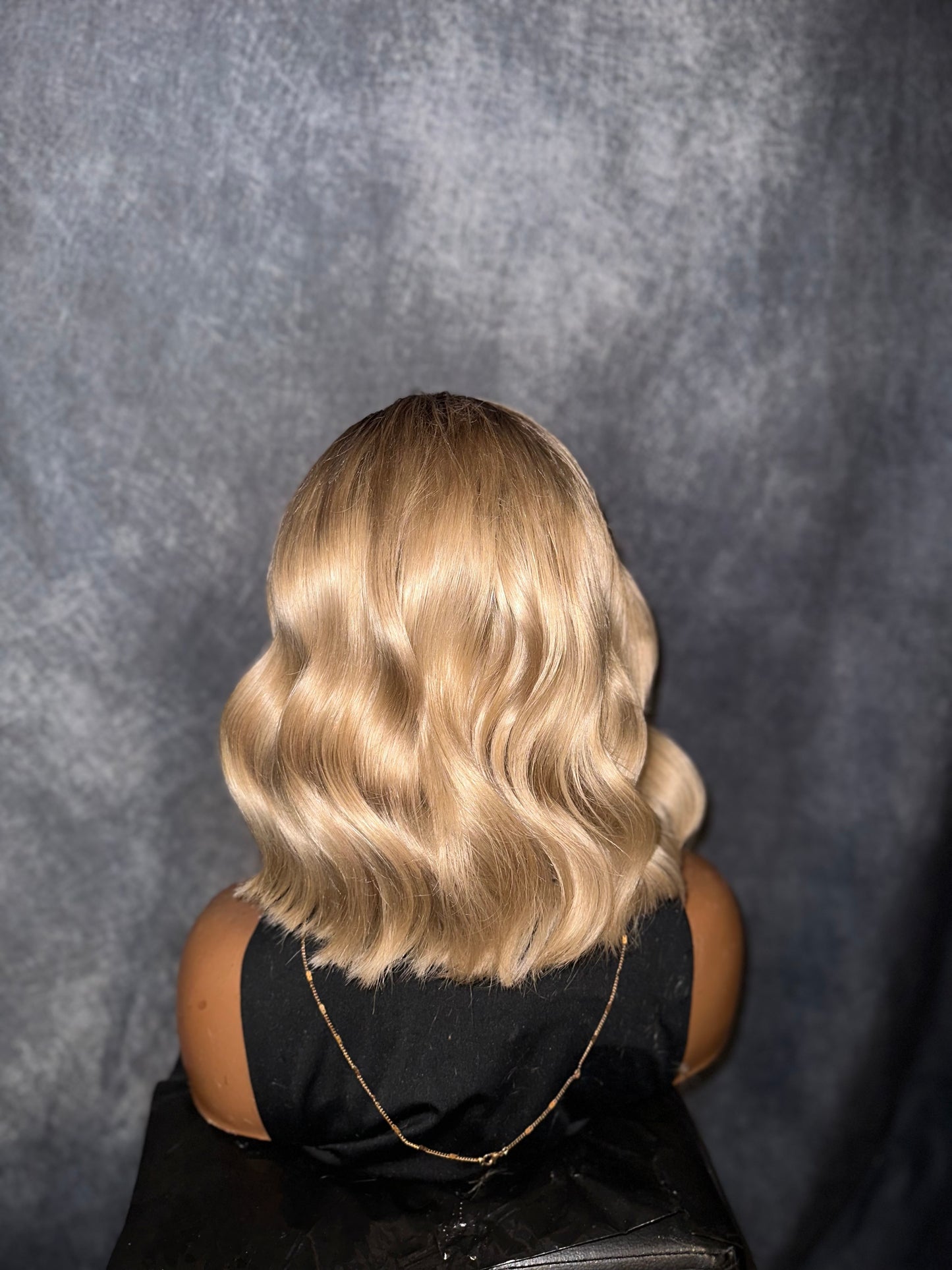 Warm Blonde” Custom Wig